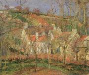 Camille Pissarro the red roofs Spain oil painting artist